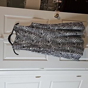 Zebra print A lined dress!